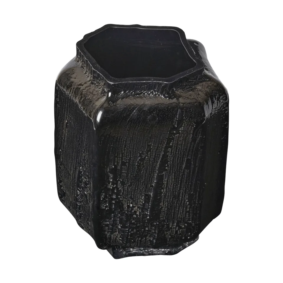 Mokuri vaso, Preto, 25 cm Ferm Living