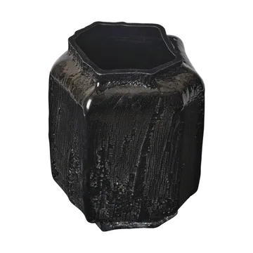 Mokuri vaso - Preto, 25 cm - Ferm Living