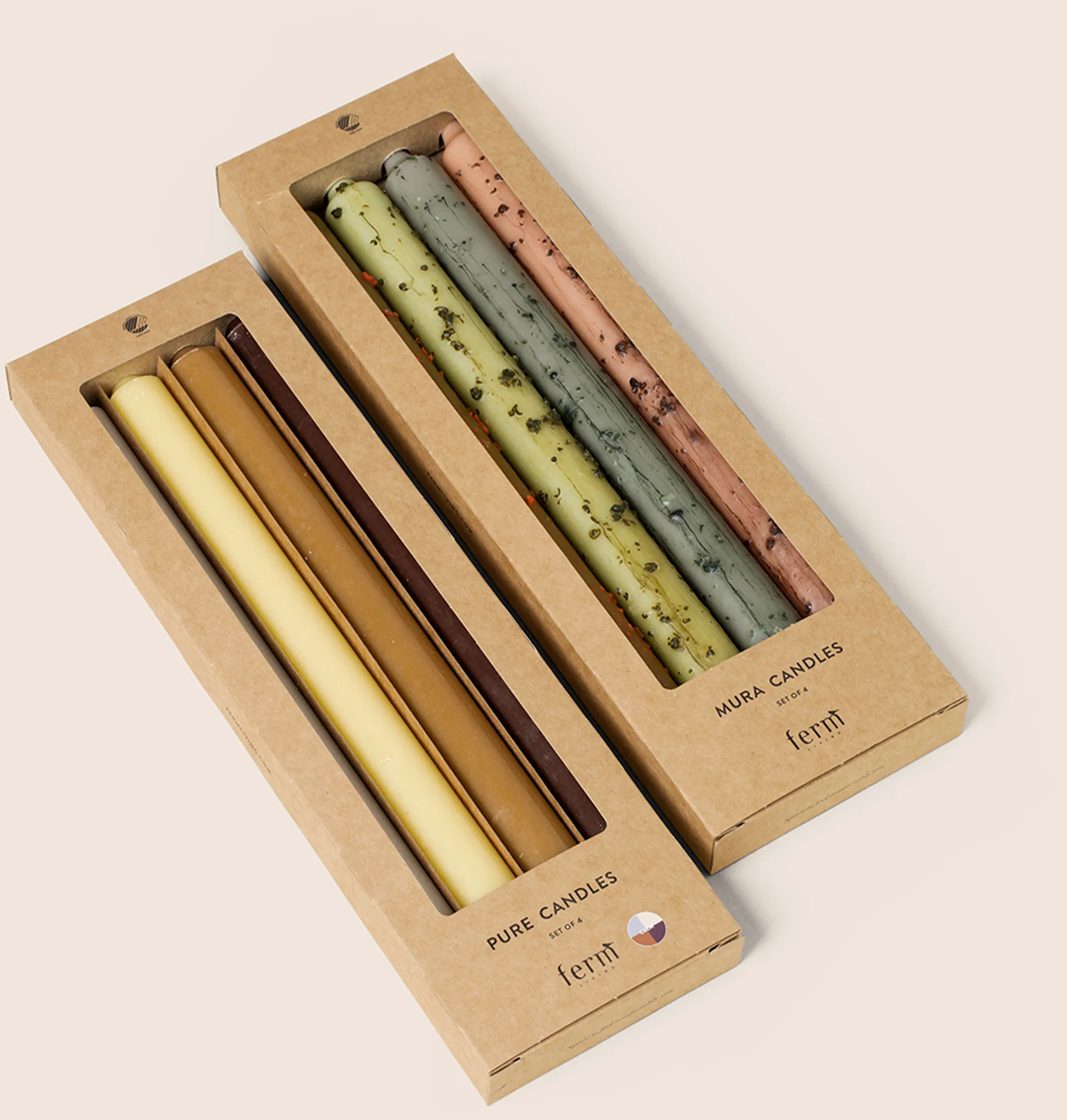 Mura velas  4 un., Multicolor Ferm Living