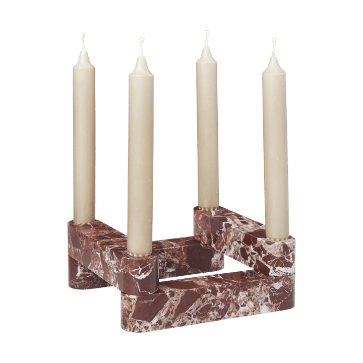 Newel modul suporte para velas 4 peças, Rosso Ferm Living