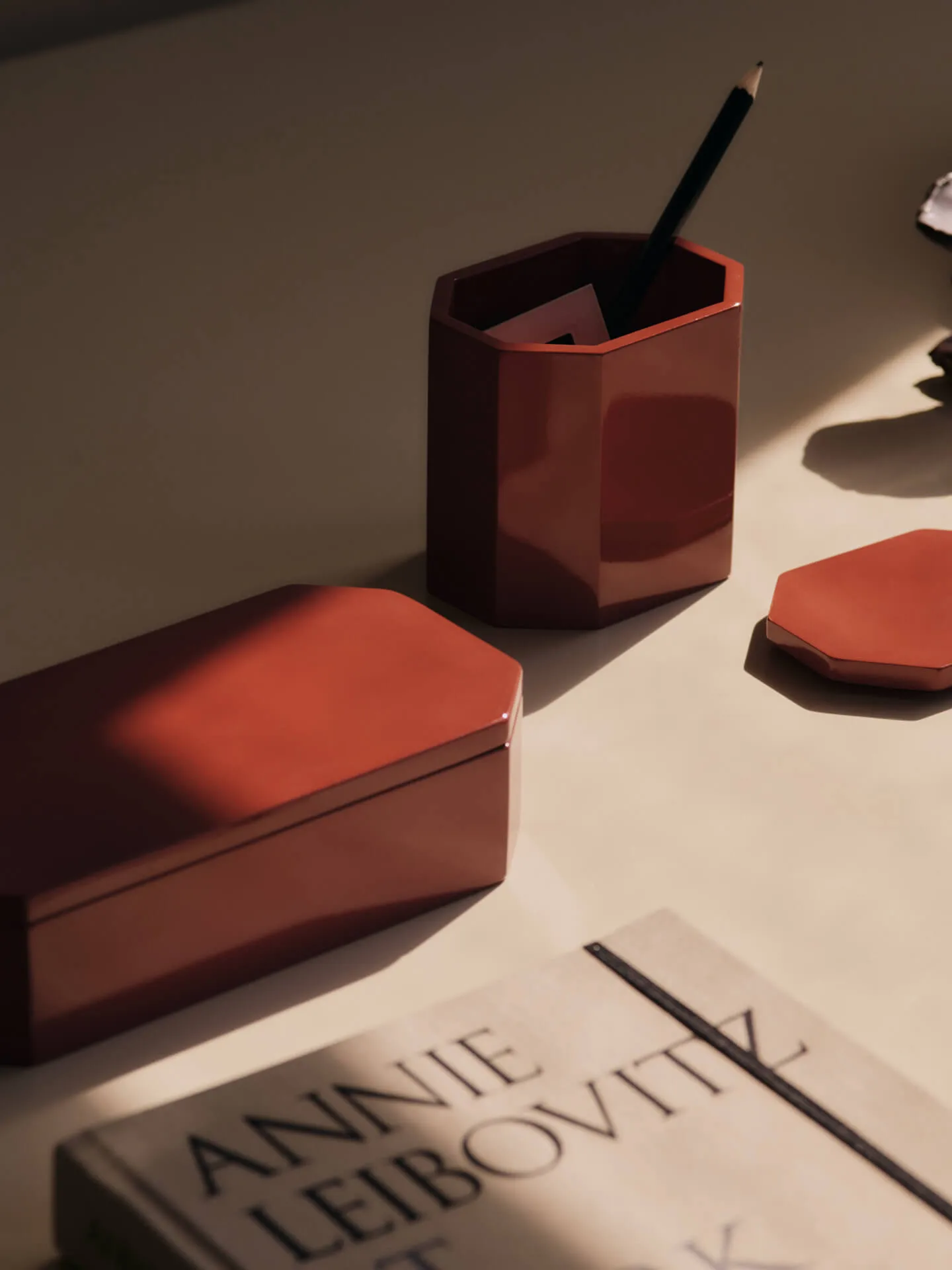 Nova caixa de arrumação 10x20 cm, Picante Red Ferm Living