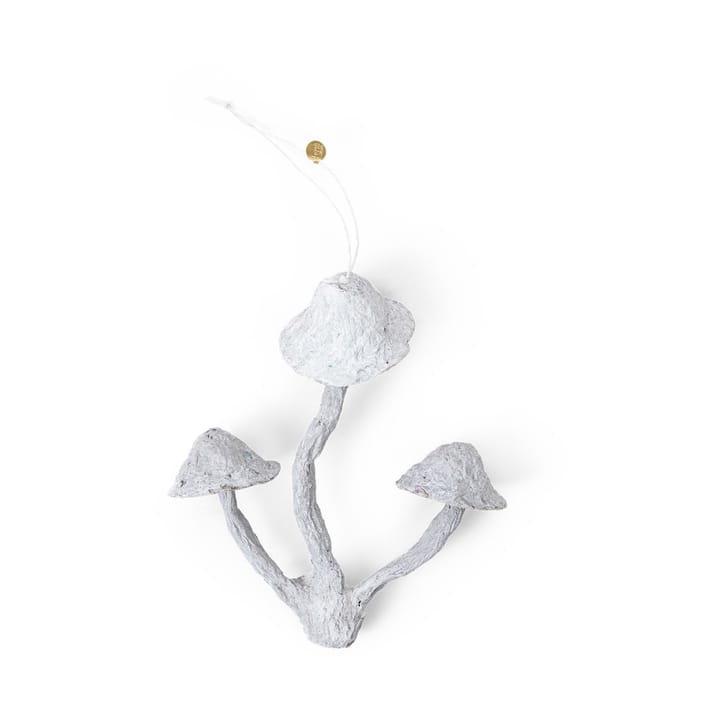 Ornamento de Cogumelos Decoração para árvore de Natal, Branco desbotado Ferm Living