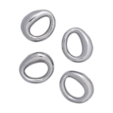 Orrith argola de guardanapo 4-pack - Prata - Ferm Living