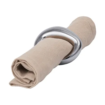 Orrith argola de guardanapo 4-pack - Prata - Ferm Living
