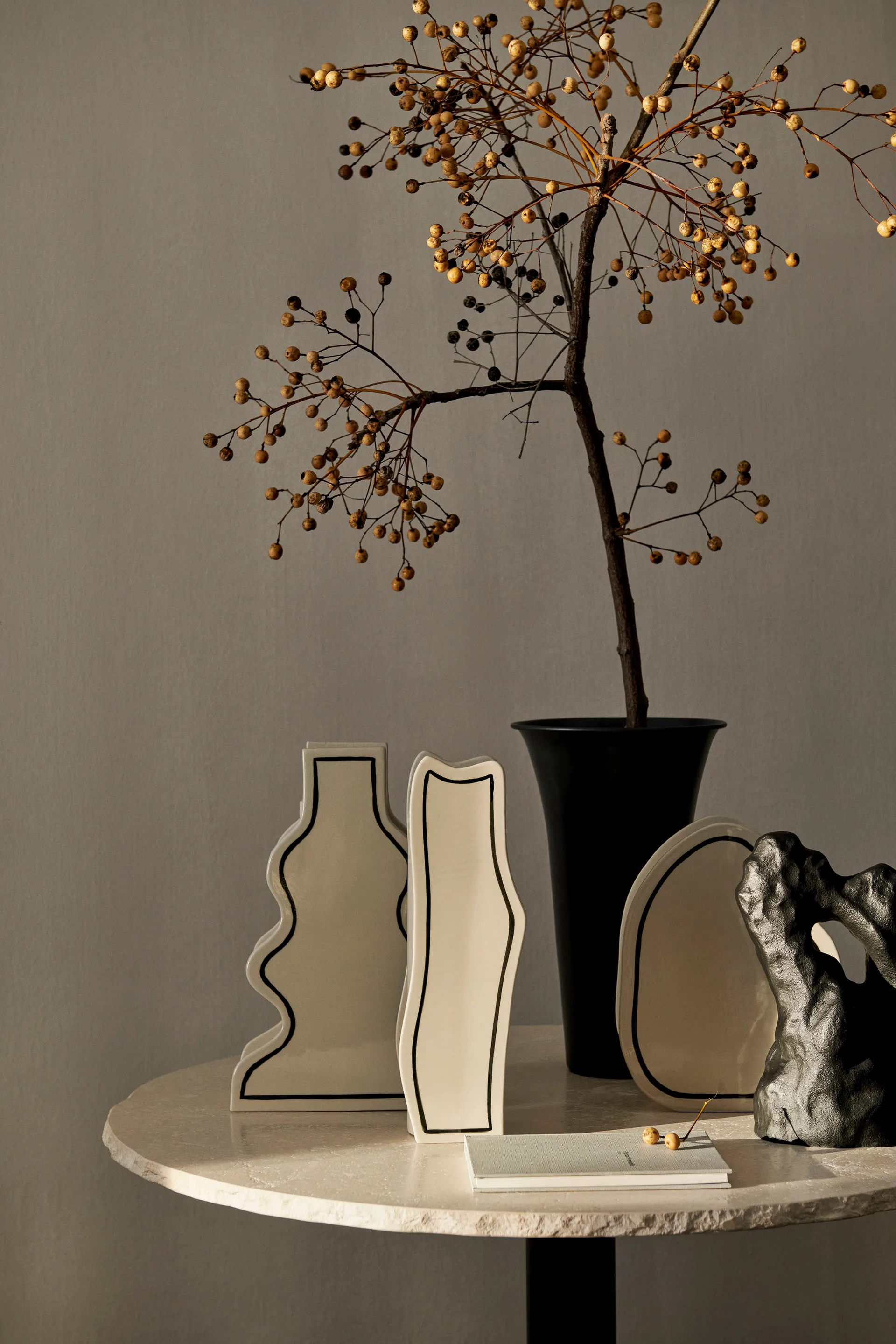 Paste vaso redondo 28 cm, Off-white Ferm Living