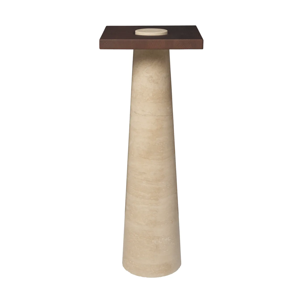 Pedestal Grova, Travertino, 30x30x80 cm Ferm Living