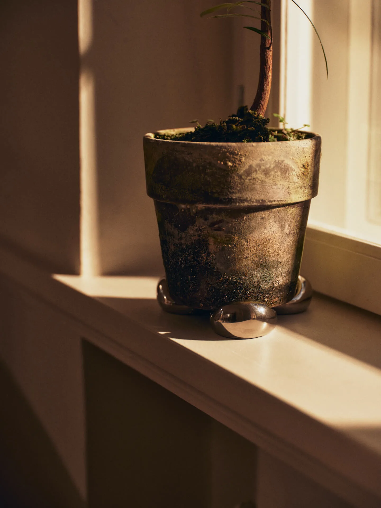 Pés Nube para vaso, conjunto de 4, Prata Ferm Living