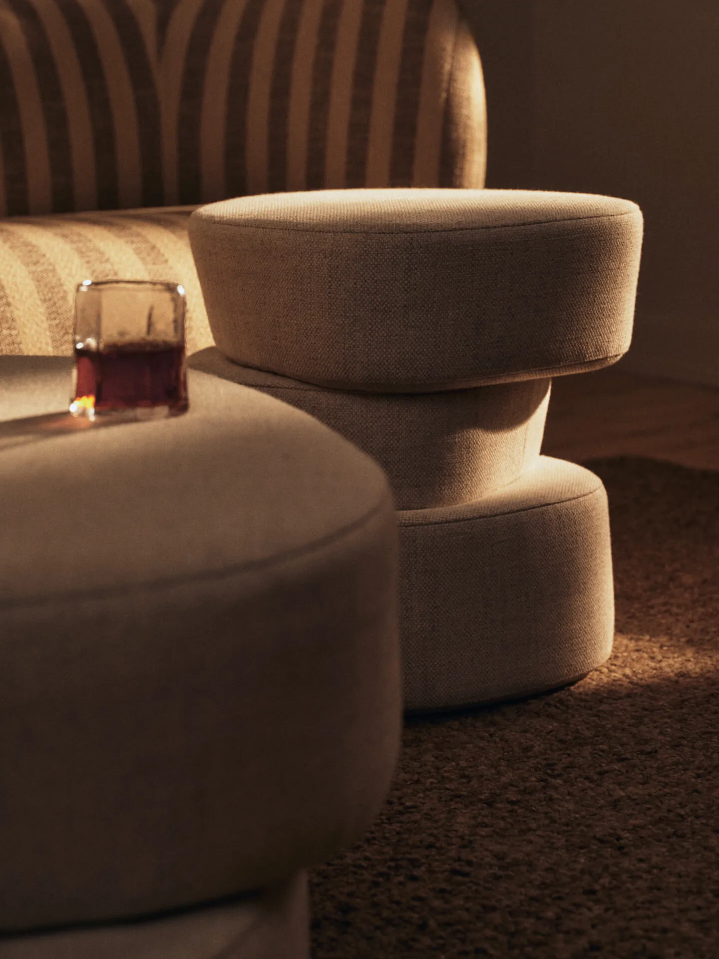 Plyo staple pufe, Off-white Ferm Living