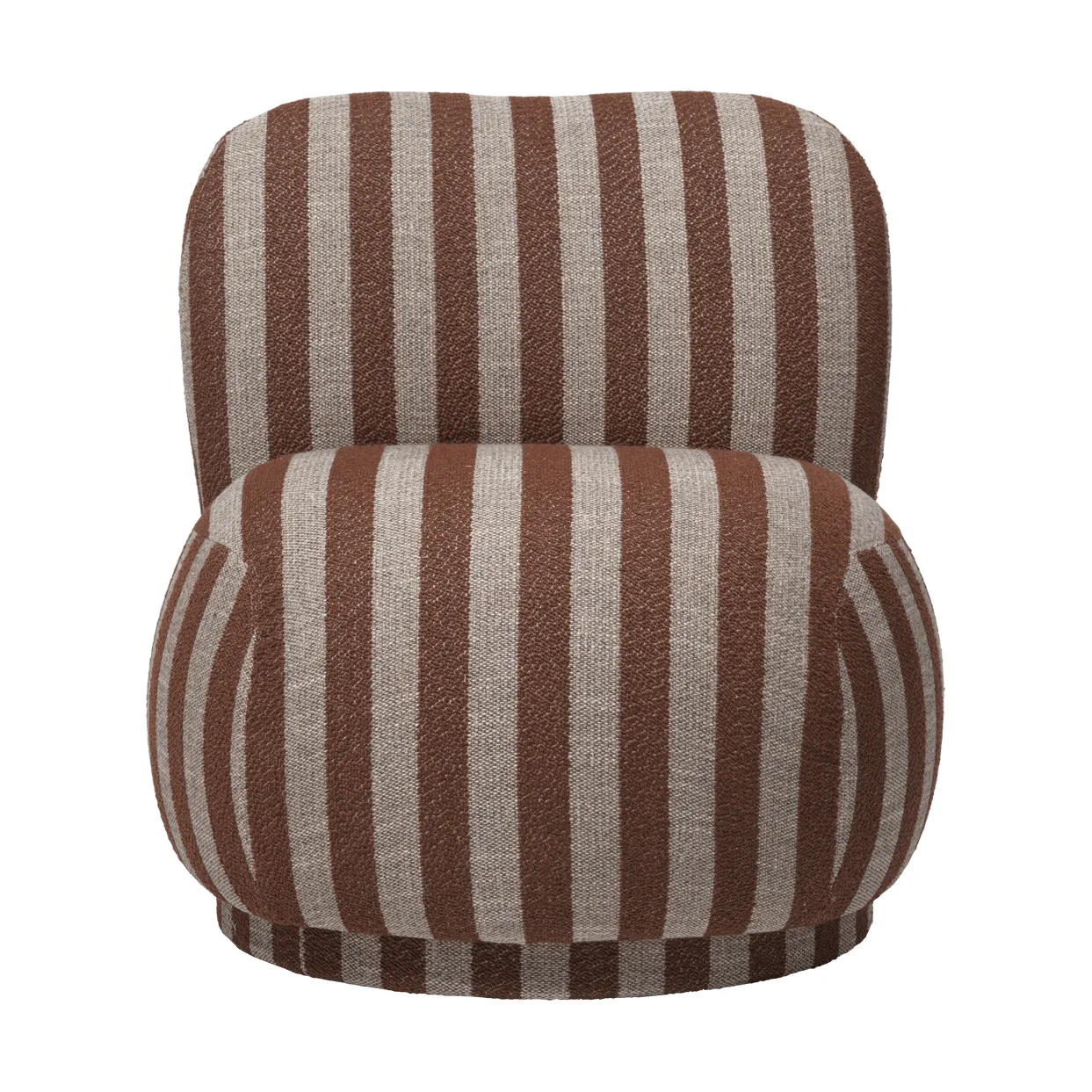 Poltrona Rico lounge chair piccolo, Louisiana, Sand-chocolate Ferm Living
