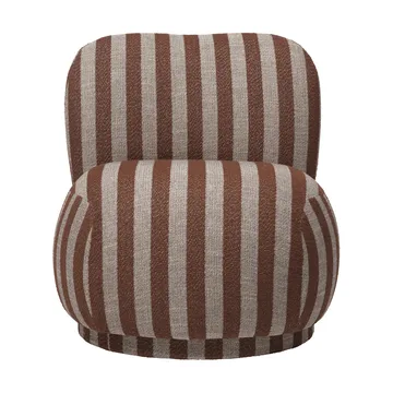 Poltrona Rico lounge chair piccolo - Louisiana, Sand-chocolate - Ferm Living