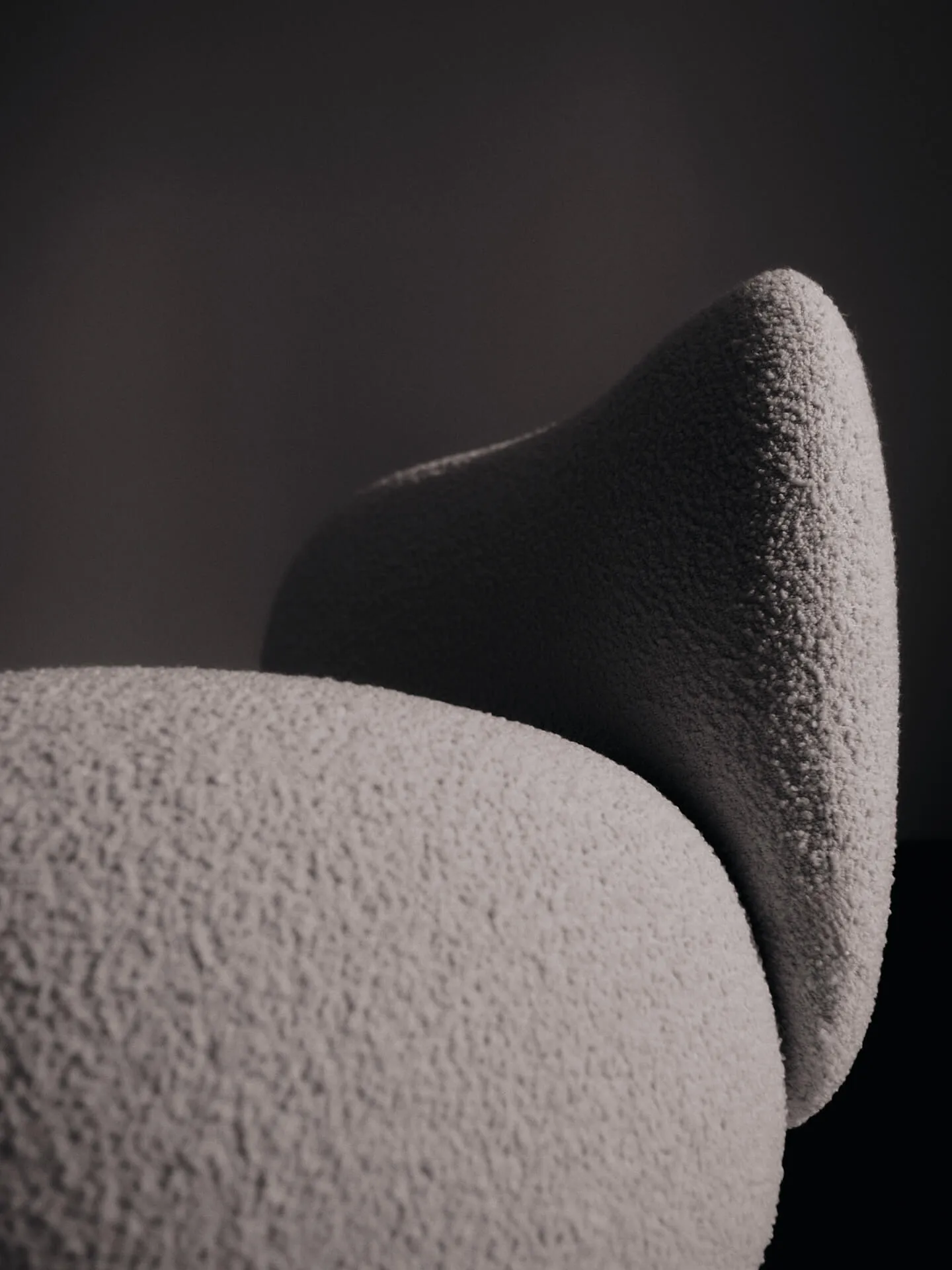 Poltrona Rico lounge chair piccolo, Nordic Bouclé-Off-white Ferm Living