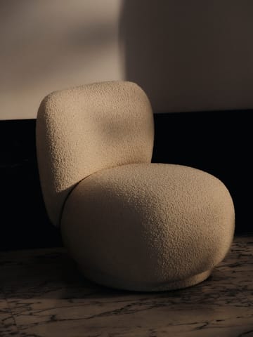 Poltrona Rico lounge chair piccolo - Nordic Bouclé-Off-white - Ferm Living