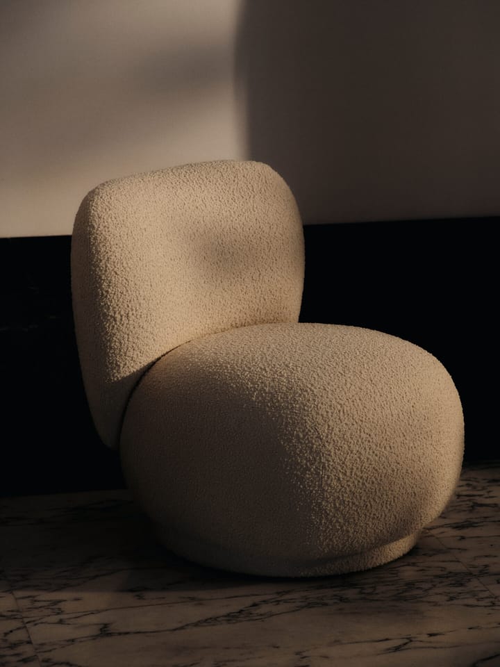 Poltrona Rico lounge chair piccolo, Nordic Bouclé-Off-white Ferm Living