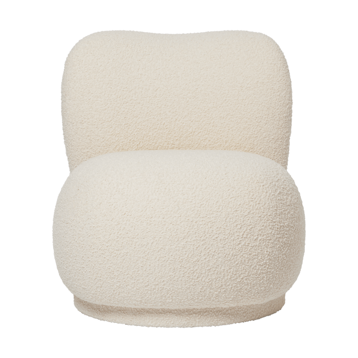 Poltrona Rico lounge chair piccolo swivel - Nordic Bouclé-Off-white - Ferm Living
