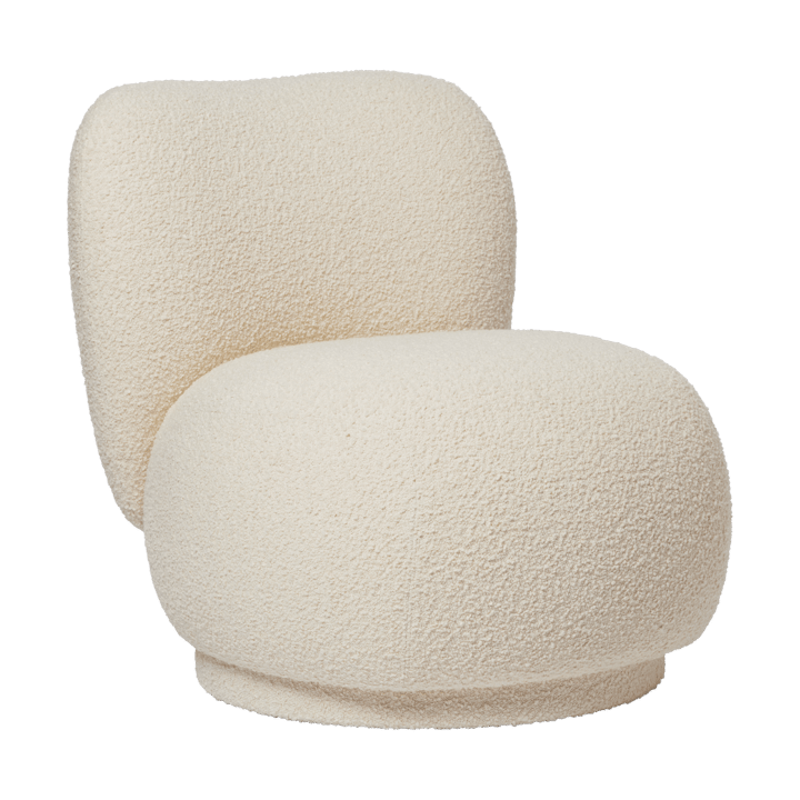 Poltrona Rico lounge chair piccolo swivel, Nordic Bouclé-Off-white Ferm Living