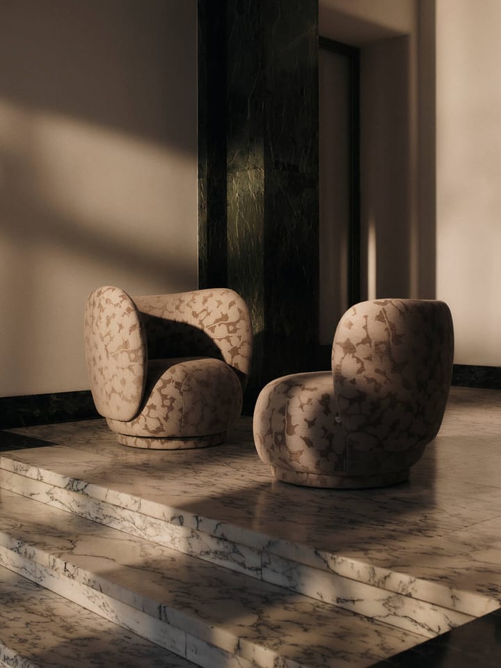 Poltrona Rico lounge chair swivel, Cilla-Taupe Ferm Living