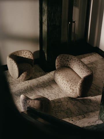 Poltrona Rico lounge chair swivel - Cilla-Taupe - Ferm Living