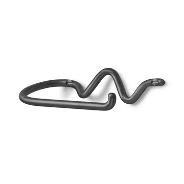 Porta-rolos de casa de banho Curvature - Latão preto - Ferm Living