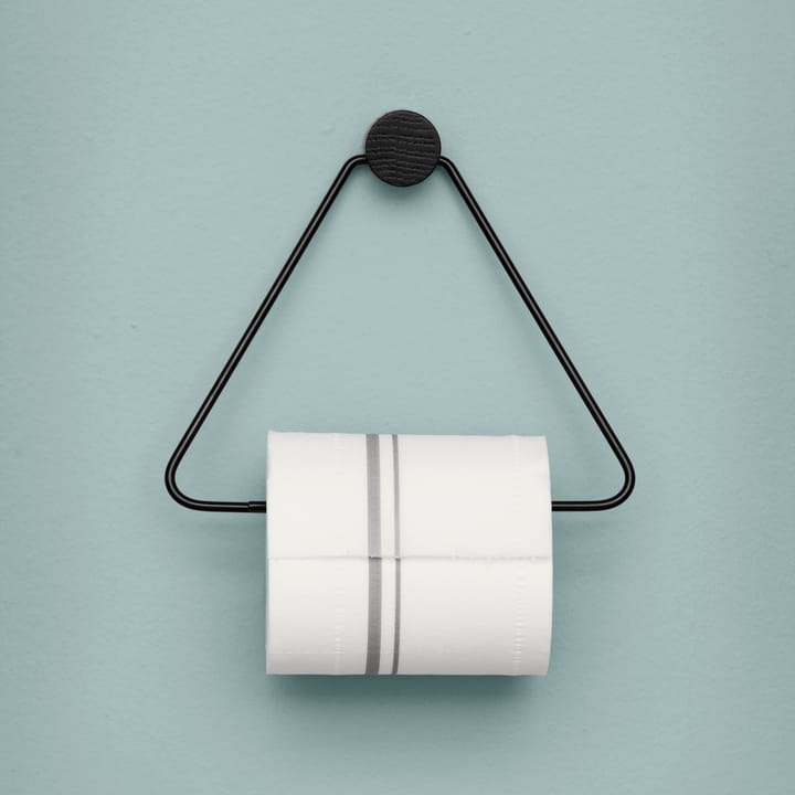 Porta-rolos de casa de banho Ferm preto, Preto Ferm Living