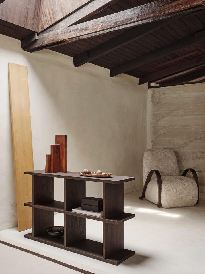 Prateleira Kona 2x2, Dark stained Ferm Living