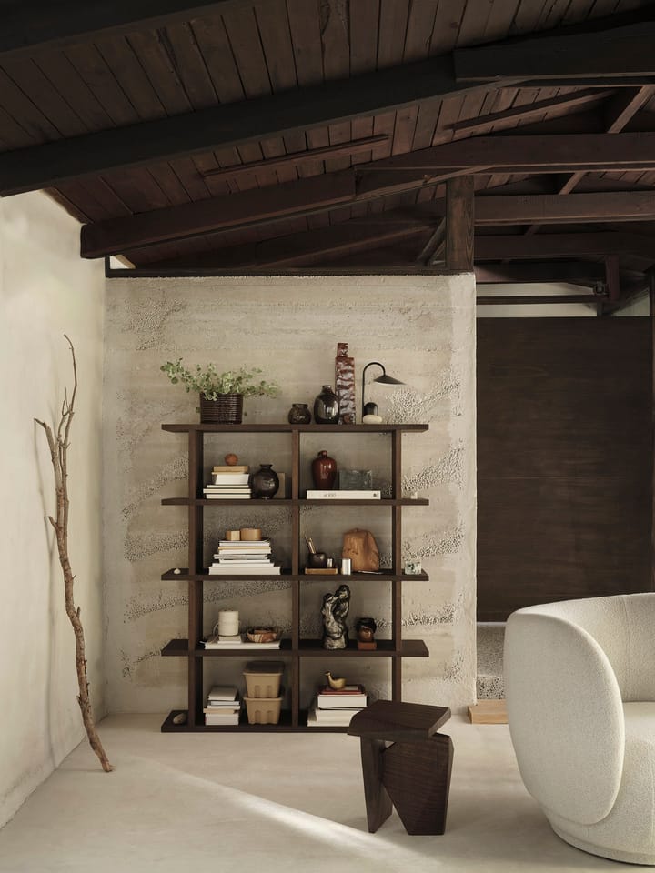 Prateleira Kona 2x4, Dark stained Ferm Living