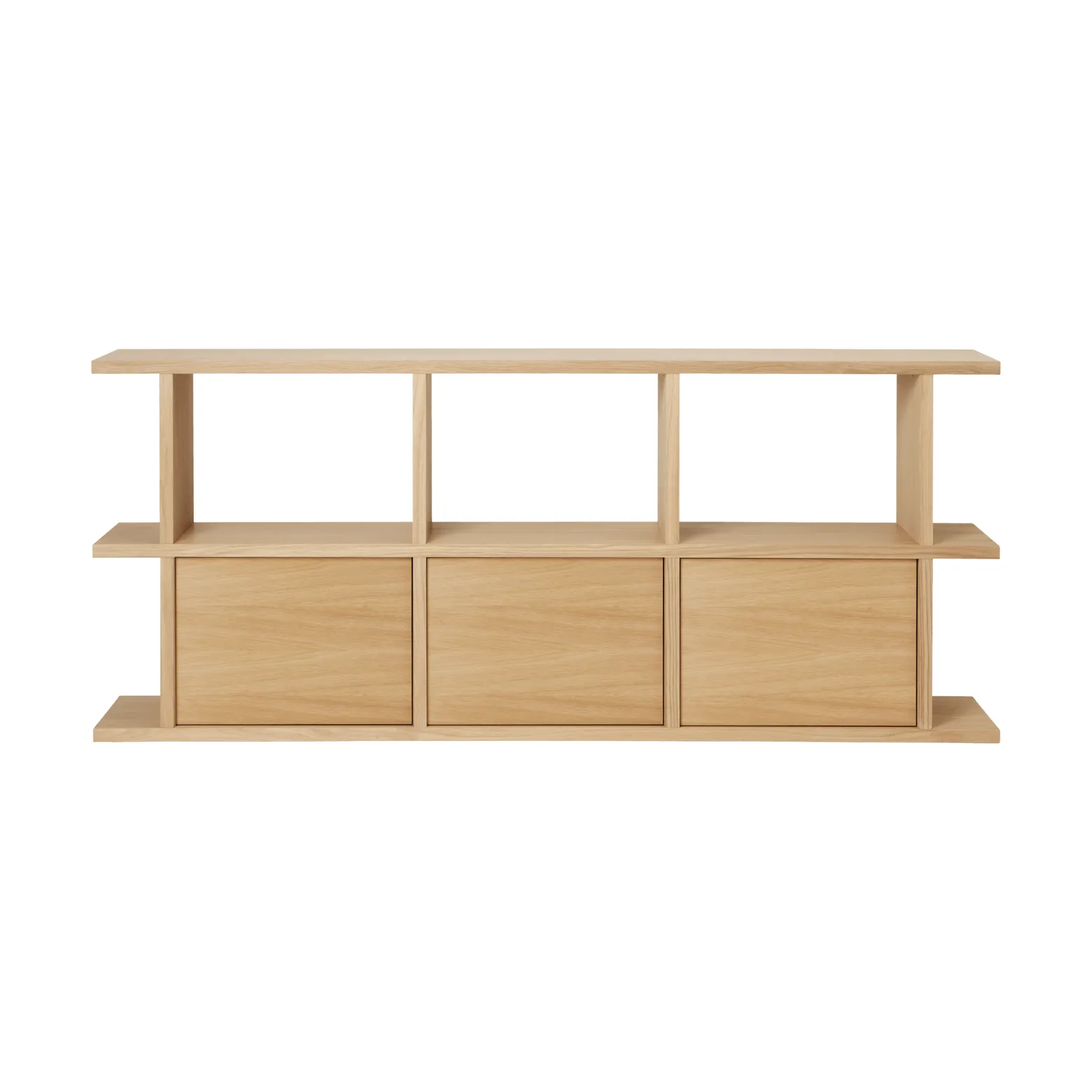 Prateleira Kona 3x2, Carvalho natural, incl. 3 inserções de armário Ferm Living