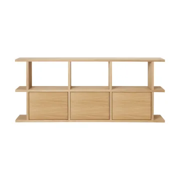 Prateleira Kona 3x2 - Carvalho natural, incl. 3 inserções de armário - Ferm Living