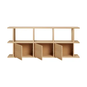 Prateleira Kona 3x2 - Carvalho natural, incl. 3 inserções de armário - Ferm Living