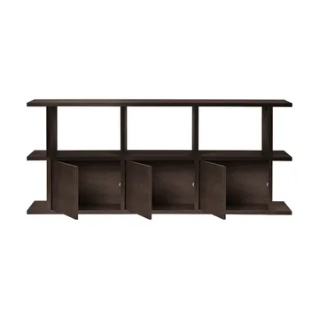 Prateleira Kona 3x2 - Dark stained, incl. 3 módulos de armário - Ferm Living