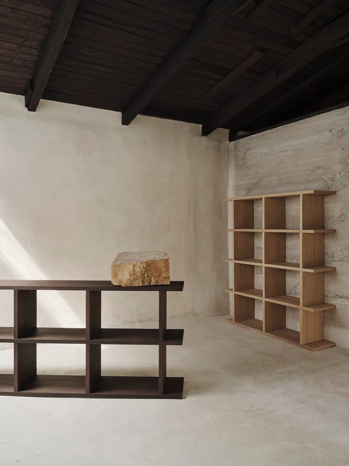 Prateleira Kona 3x2, Dark stained Ferm Living