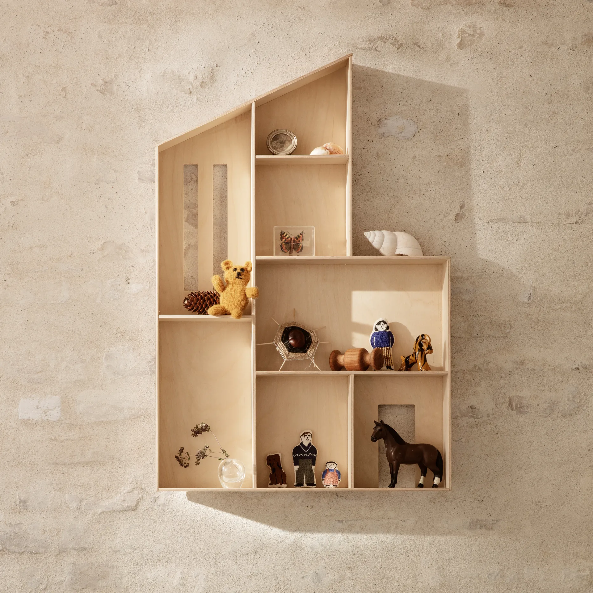 Prateleira miniatura Funkishus, natural Ferm Living