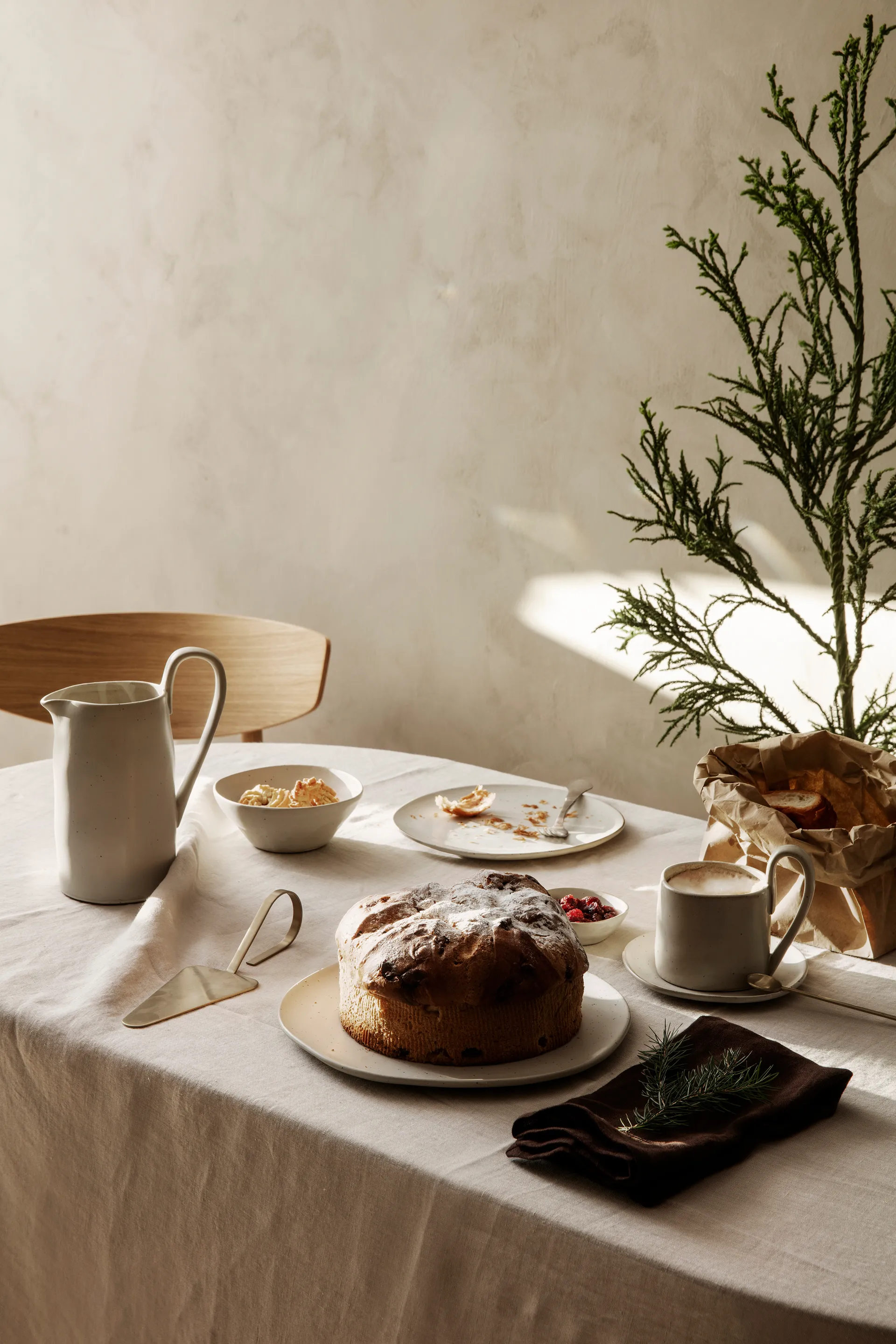 Prato Flow 27 cm, Off-white speckle Ferm Living