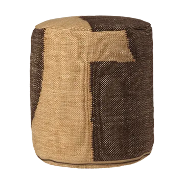 Pufe Forene cylinder pouf Ø38x42 cm - Tan-Chocolate - Ferm Living
