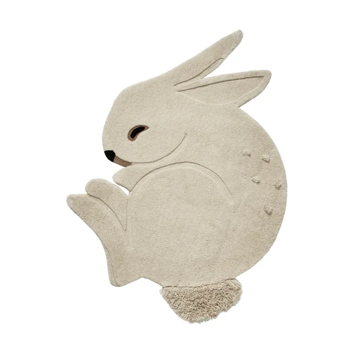 Rabbit tapete tufado - Off-white, 88x120 cm - Ferm Living