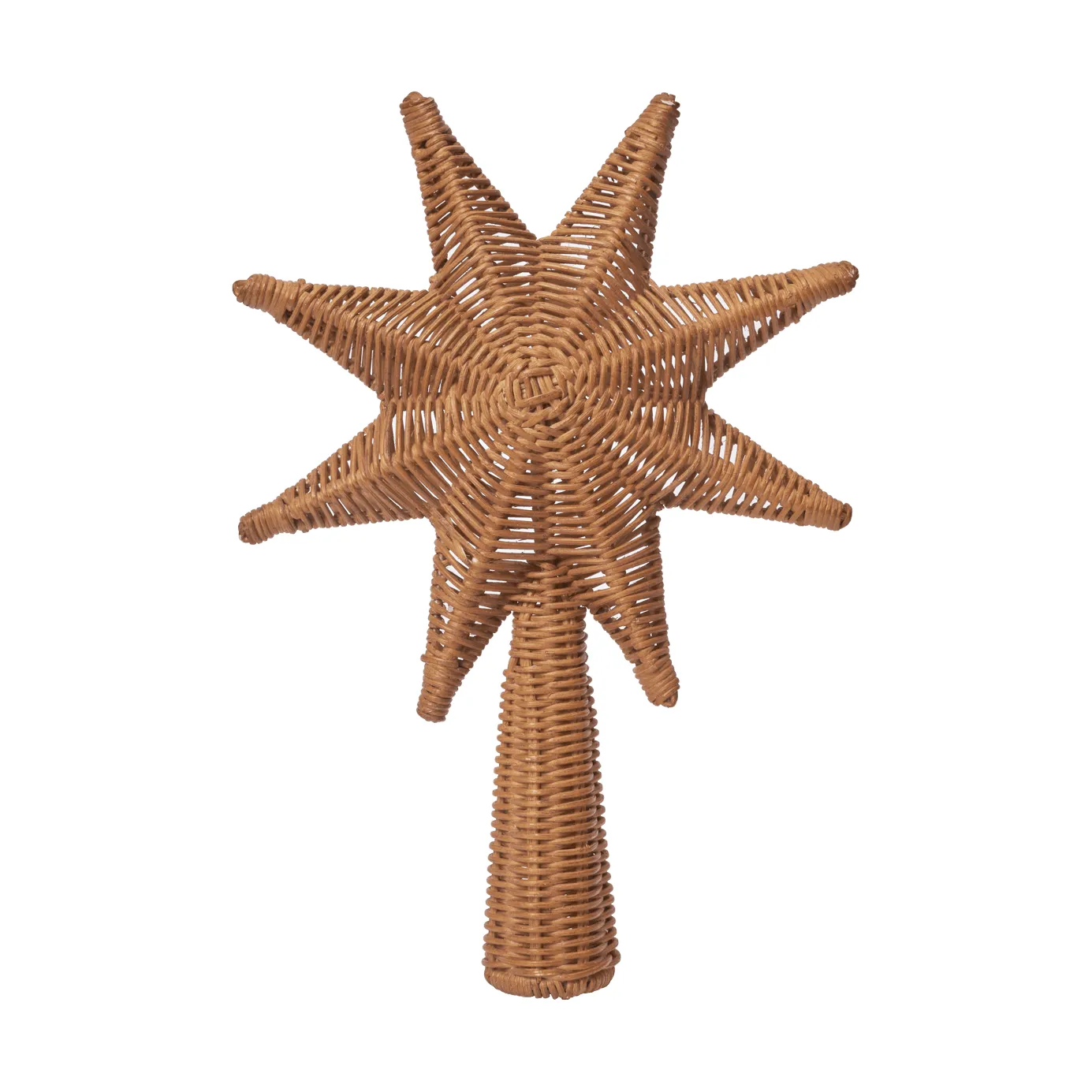 Rattan christmas tree top star ponta de estrela para árvore de Natal, Natural Ferm Living