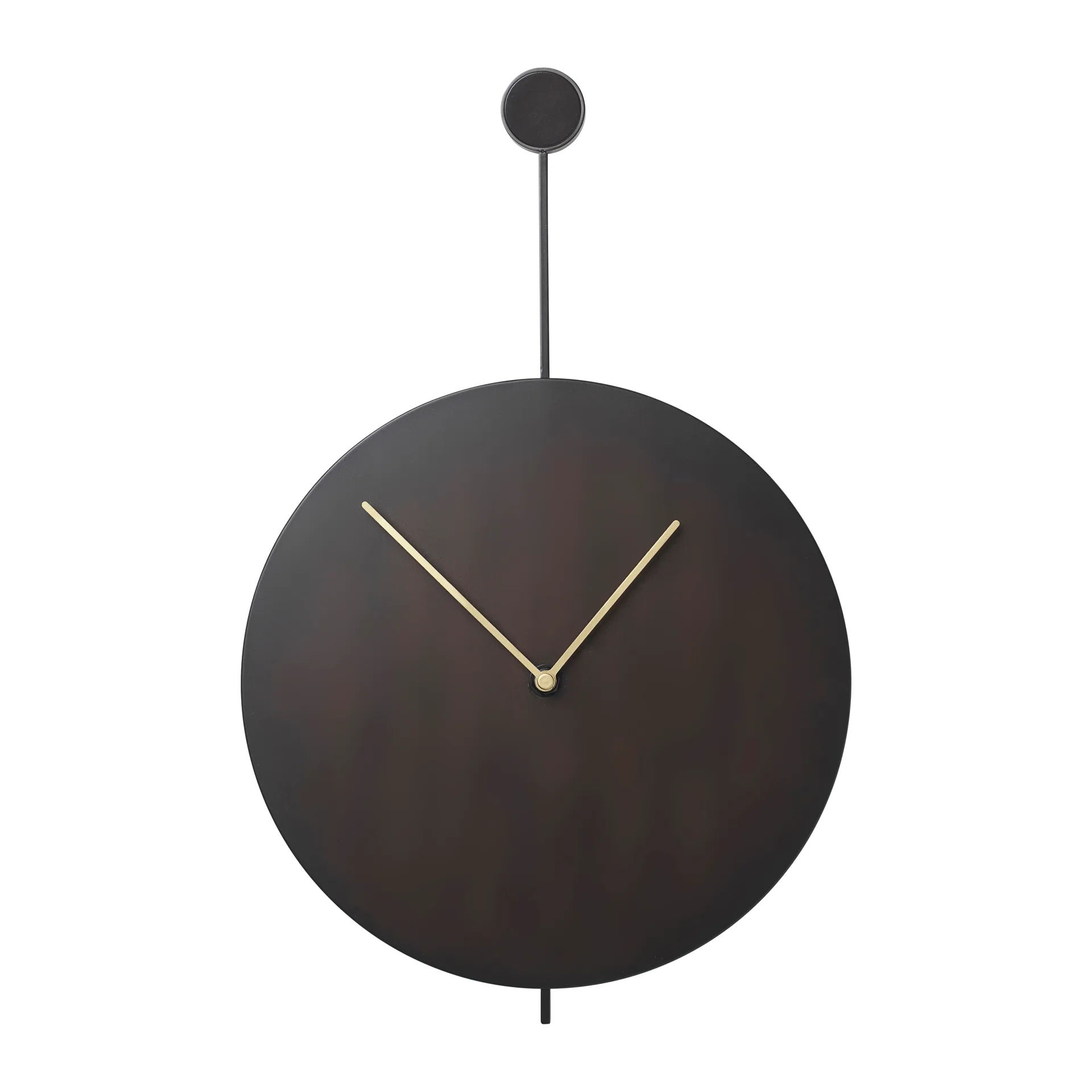 Relógio de parede Trace, Preto-latão Ferm Living