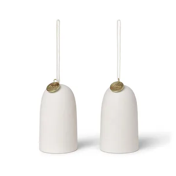 Relógio sino Decoração de Natal Ø4 cm 2 unidades - Off-white - Ferm Living
