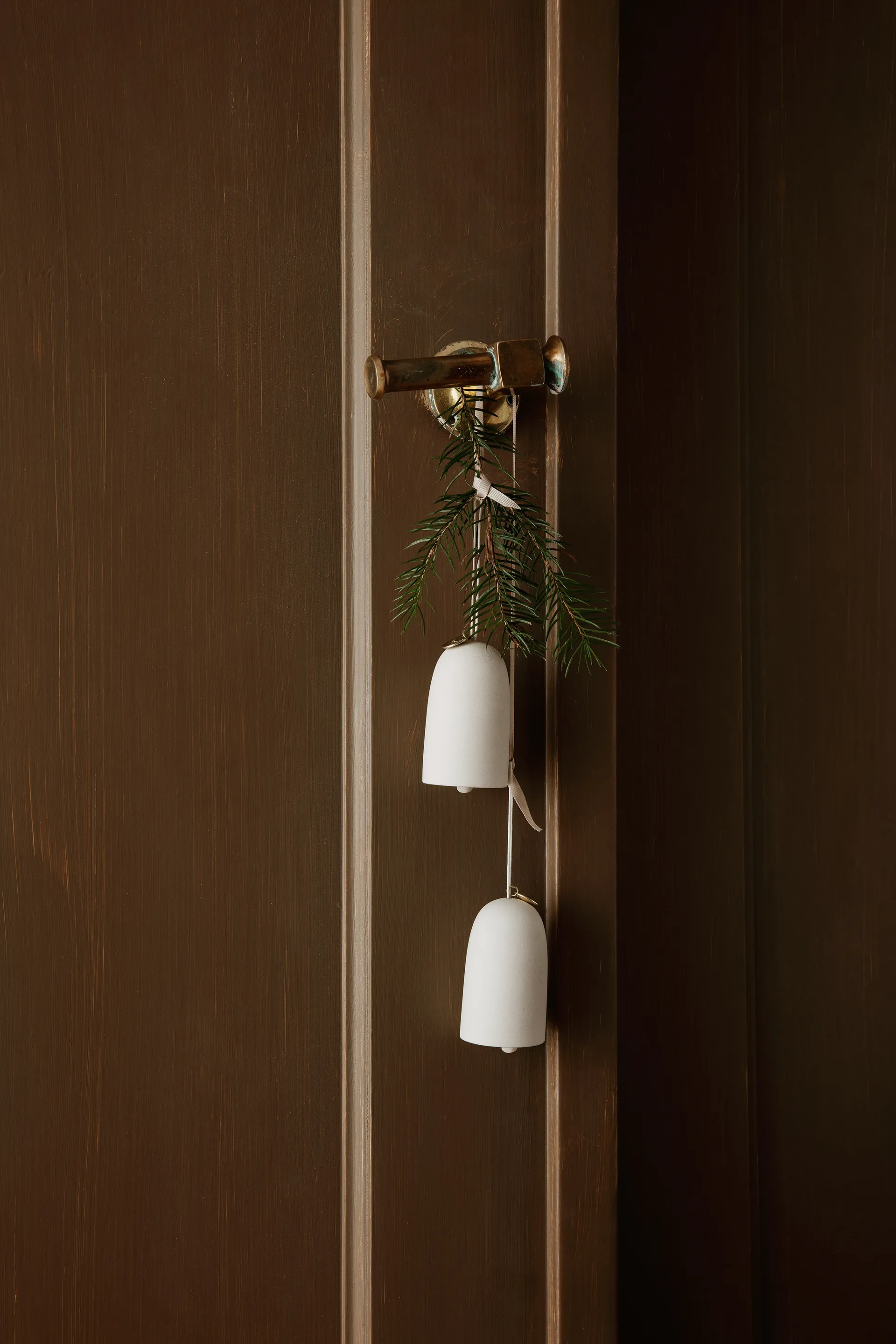 Relógio sino Decoração de Natal Ø4 cm 2 unidades, Off-white Ferm Living