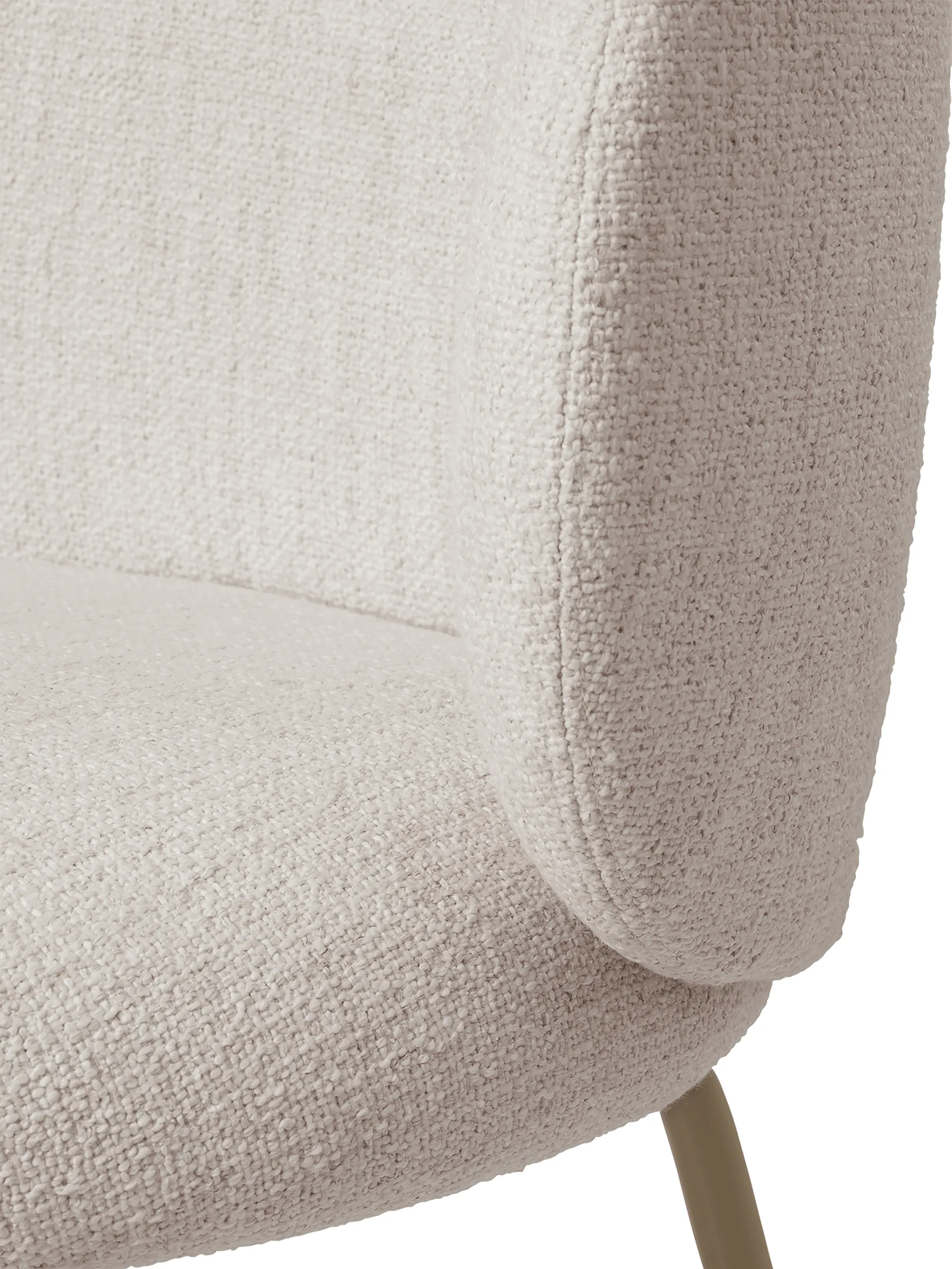 Rico cadeira de jantar- bouclé, Off-white-cashmere Ferm Living