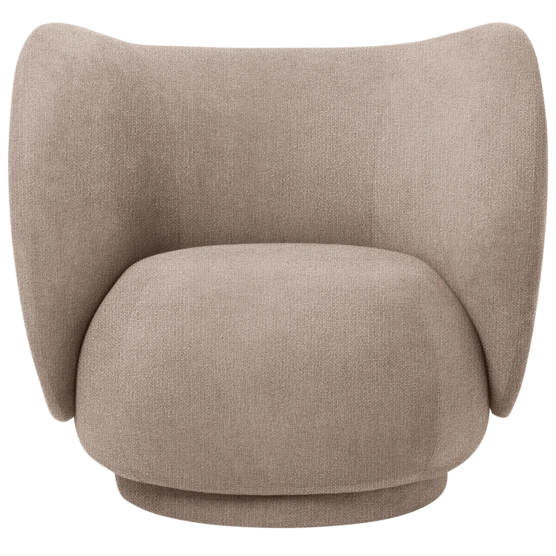 Rico cadeira lounge bouclé, Sand Ferm Living