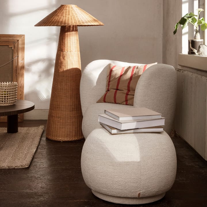 Rico cadeira lounge, Cinza quente, escovado Ferm Living