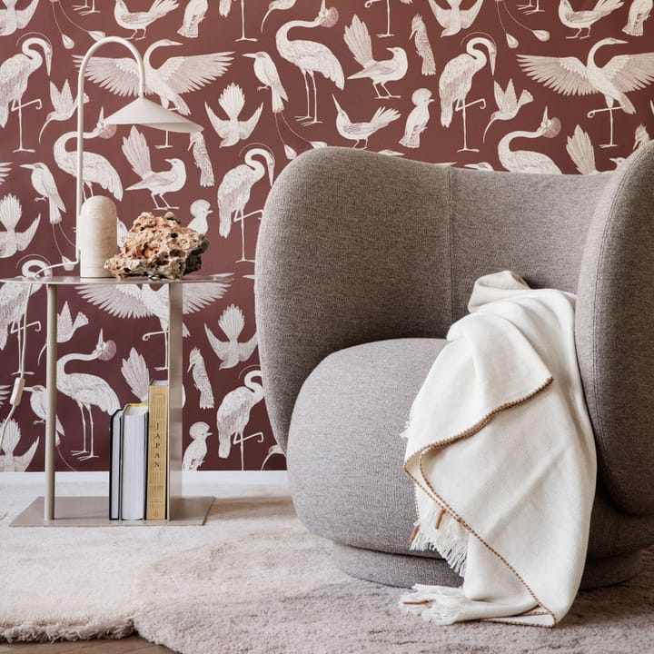 Rico cadeira lounge, Cinza quente, escovado Ferm Living