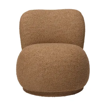 Rico lounge chair raw bouclé piccolo poltrona - Castanho claro - Ferm Living