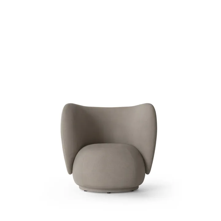 Rico poltrona lounge - Cinza quente, escovado - Ferm Living