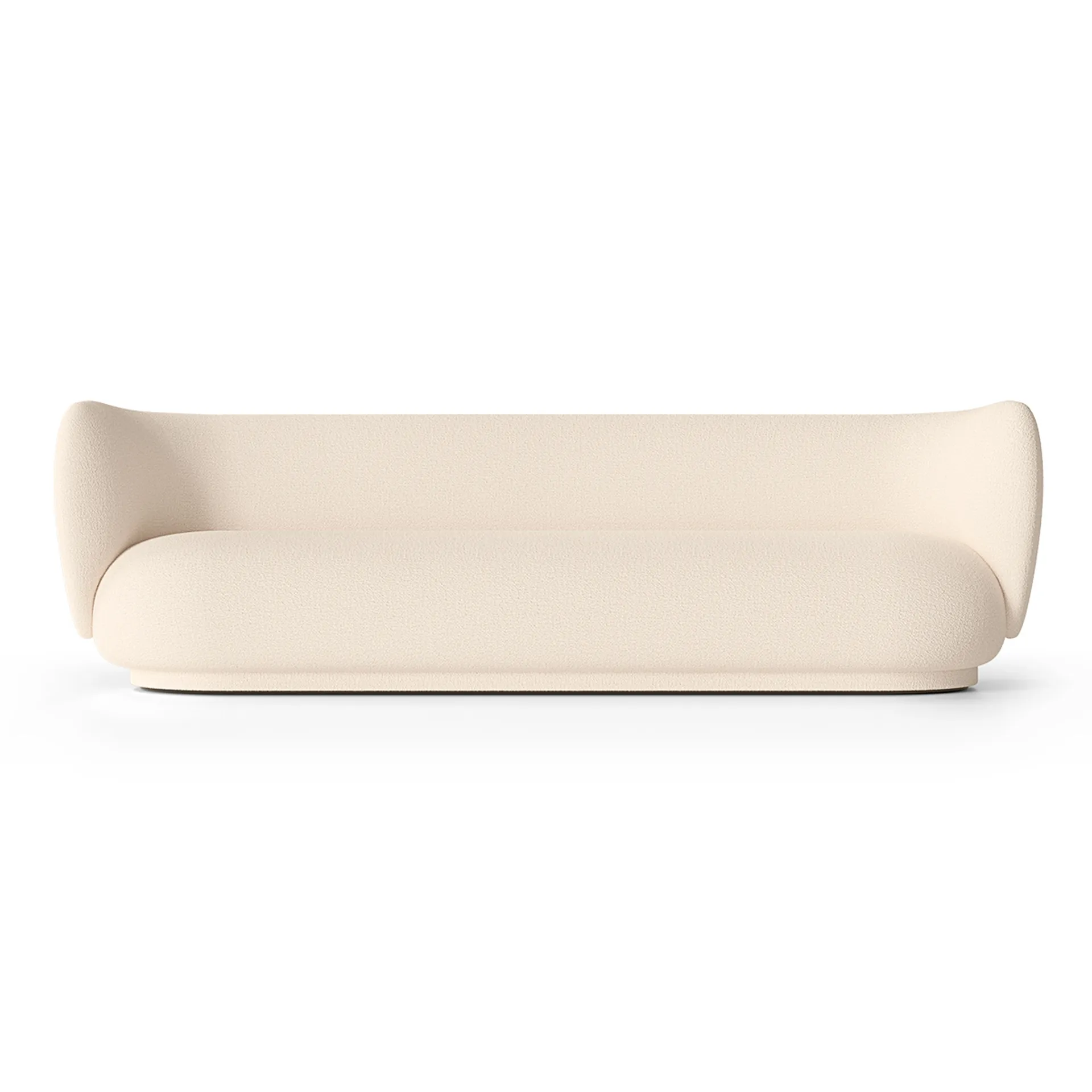 Rico sofá bouclé 4 assentos, Lã bouclé off white Ferm Living