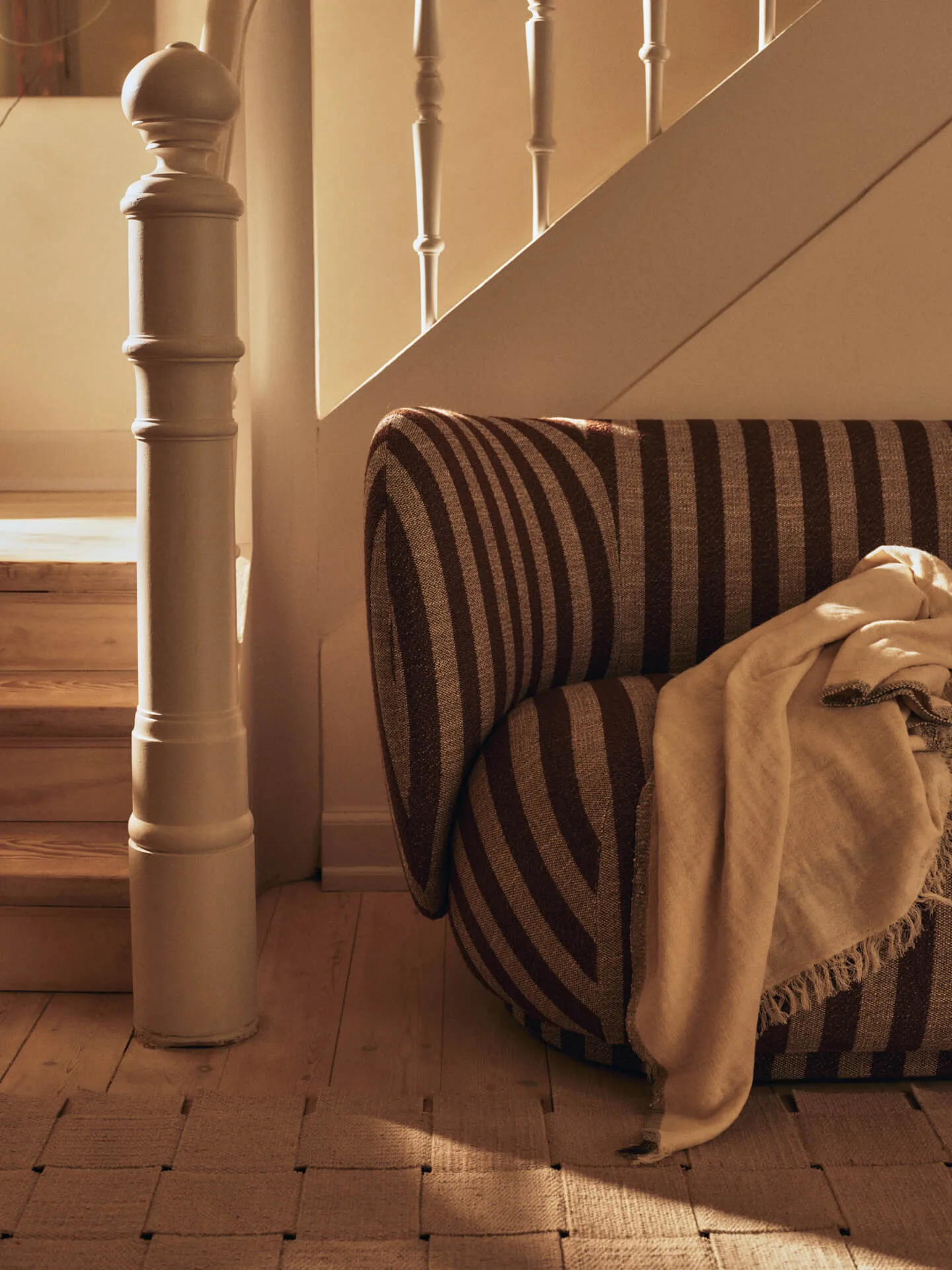 Rico sofá de 2 lugares, Louisiana, Sand-chocolate Ferm Living