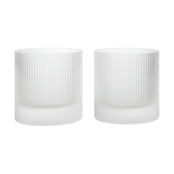 Ripple copo baixo 25 cl 2 unidades - Fosco - Ferm Living