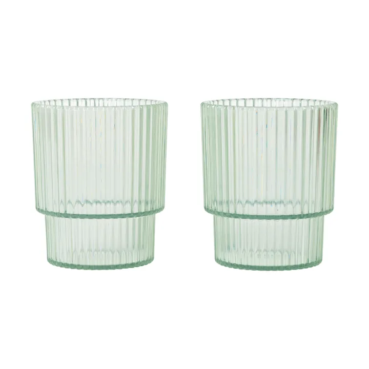 Ripple copo infantil - Tea green, pack de 2 - Ferm Living