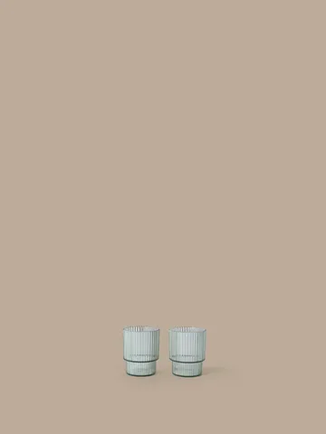 Ripple copo infantil - Tea green, pack de 2 - Ferm Living