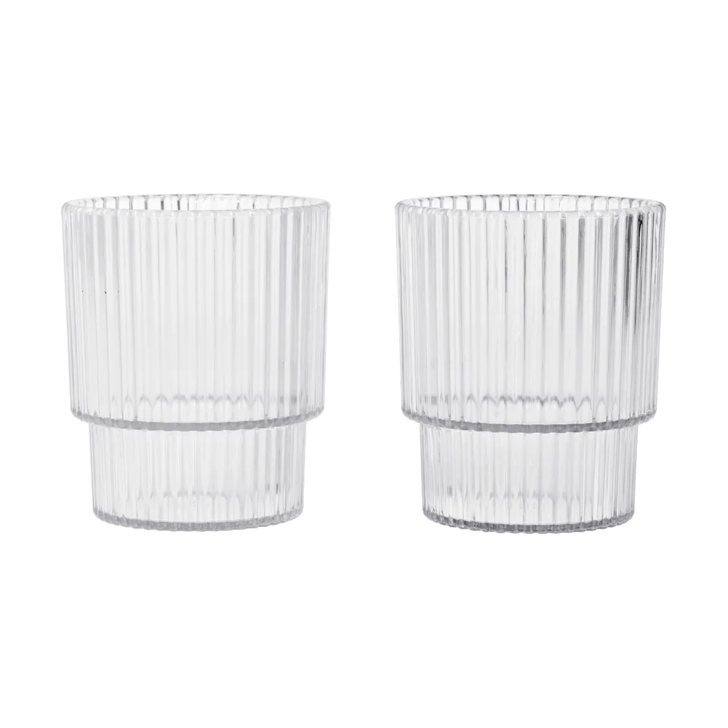 Ripple copo infantil, Transparente, conjunto de 2 peças Ferm Living